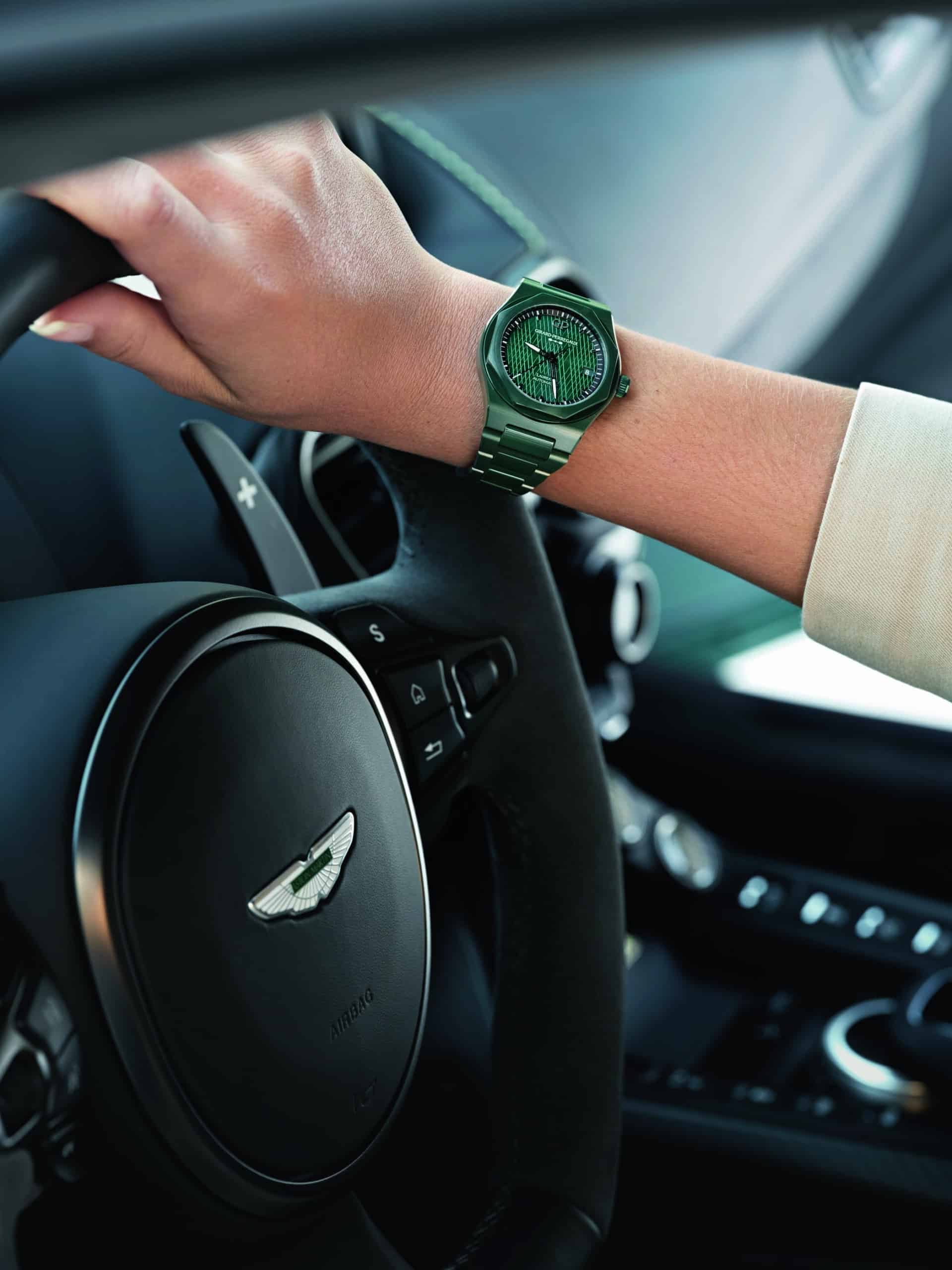 Girard-Perregaux Laureato Green Ceramic Aston Martin Edition.