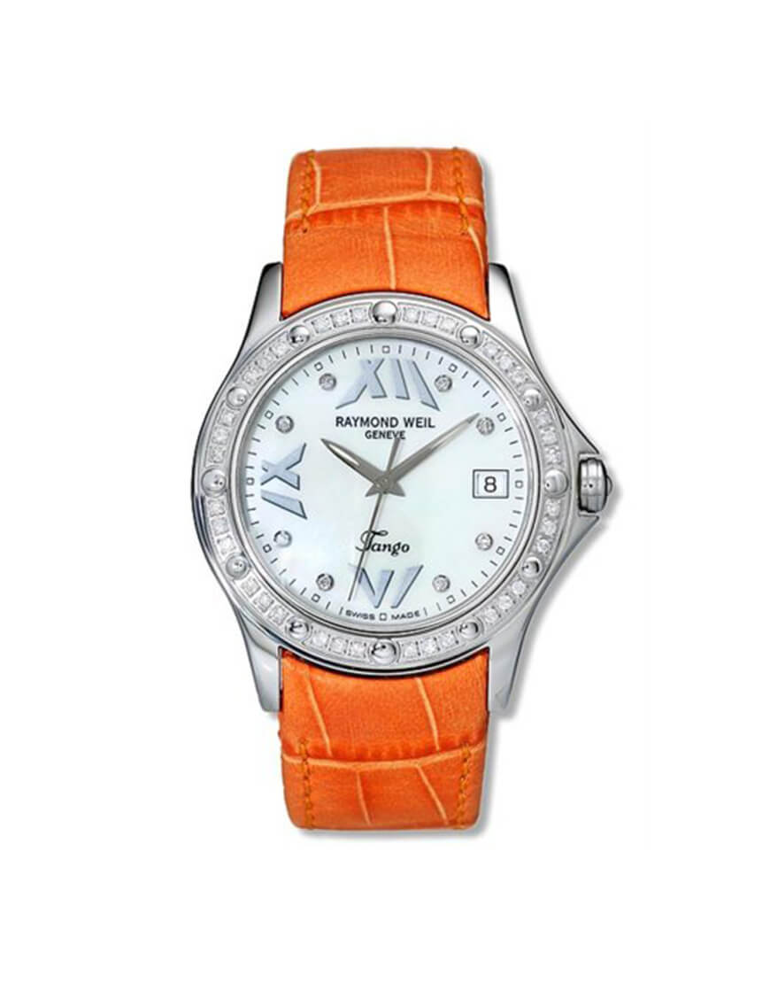 Raymond Weil - TANGO ST DIAM BEZ ORANGE STRAP