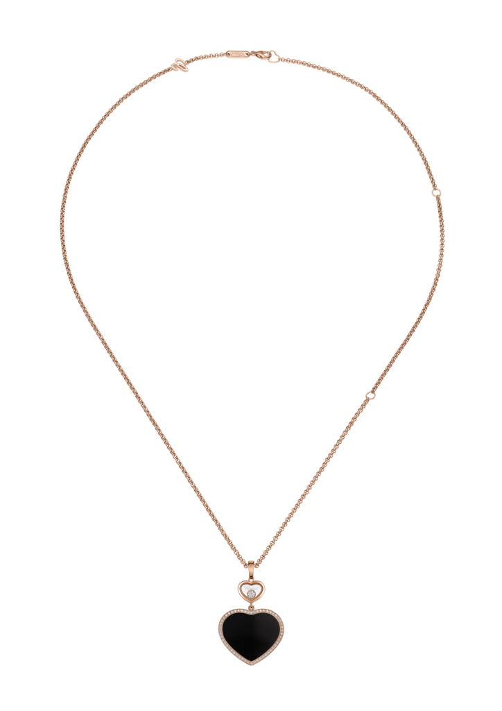 Happy Hearts Pendant Rg Onyx 79A075-5291 AU750