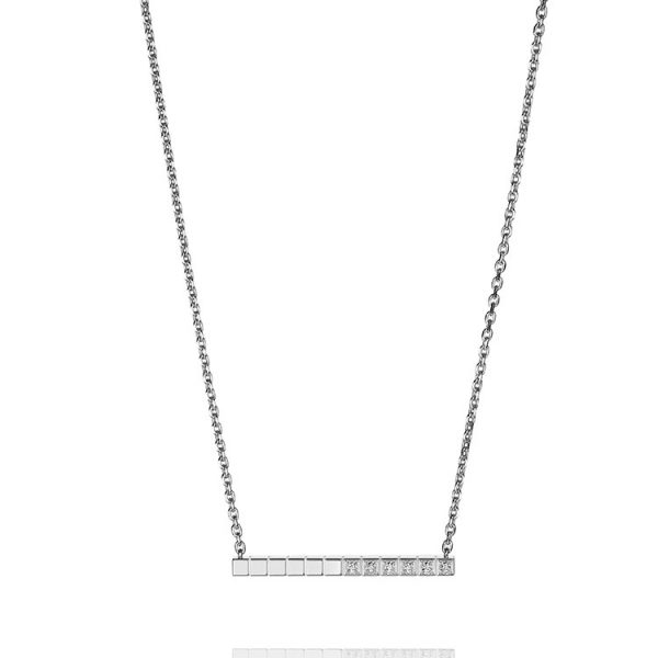 Chopard - ICE CUBE PURE NECKLACE WG 6 DIAMS
