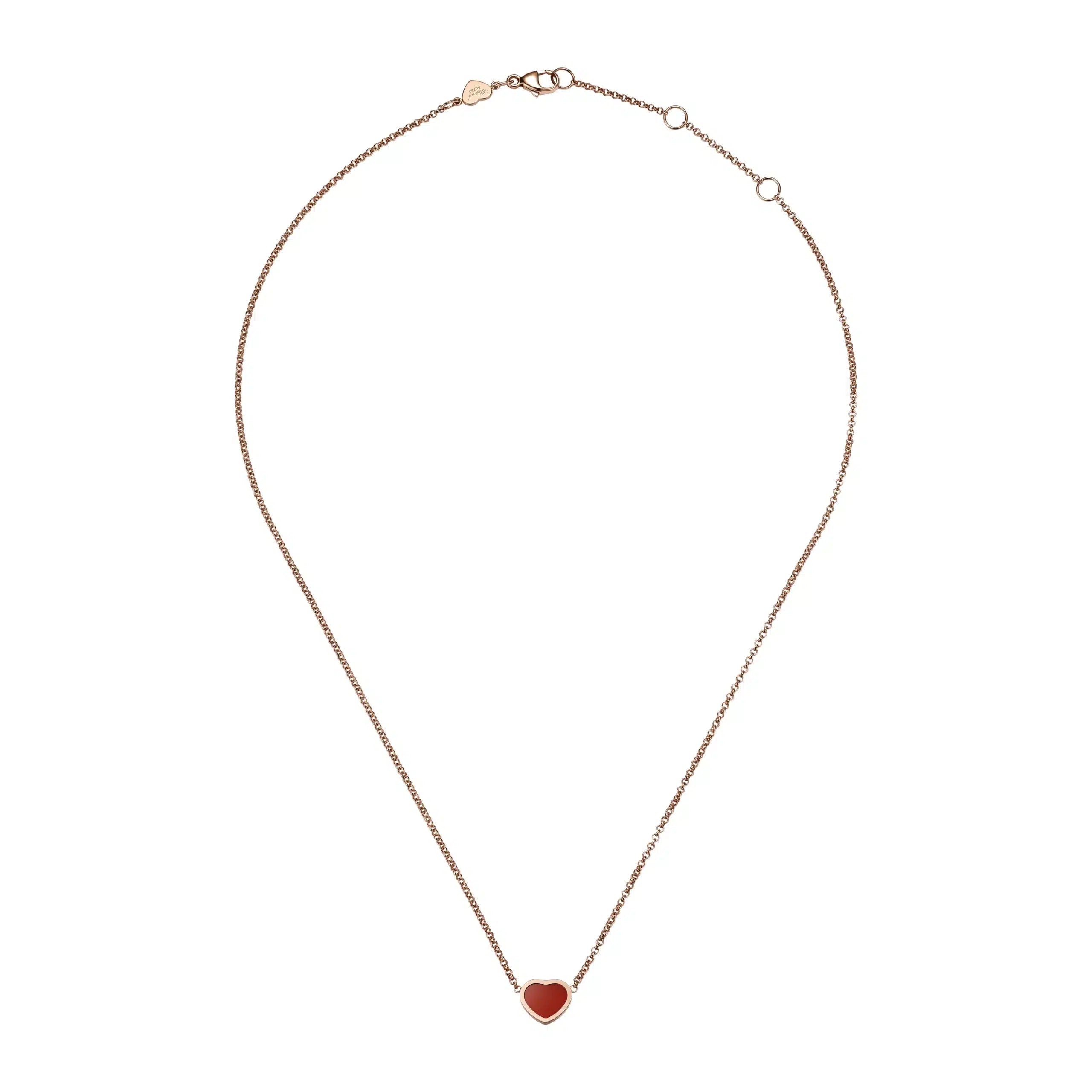 Happy Hearts Necklace Rg Carnelian 81A086-5801 AU750