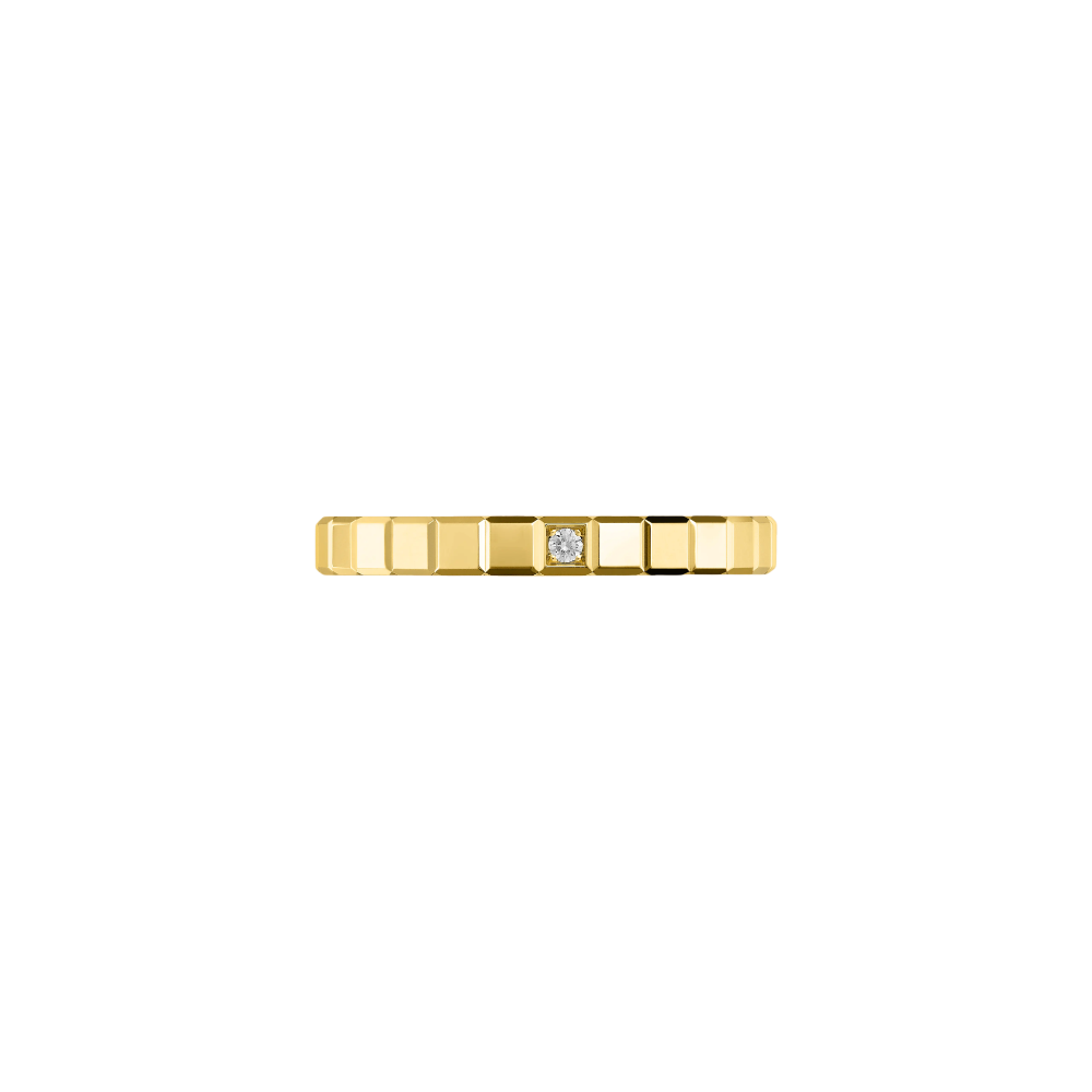 Ice Cube Ring Size 54 Yellow Gold