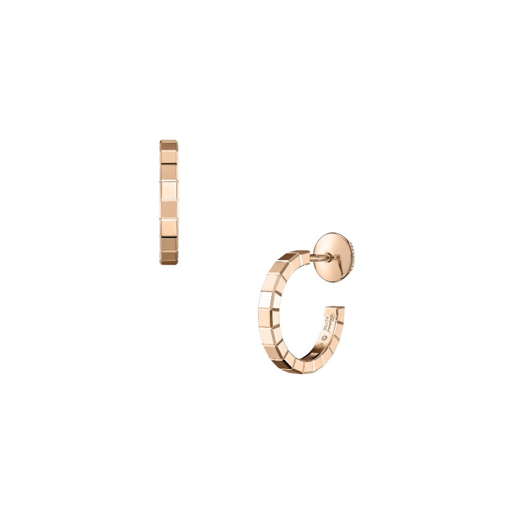 Ice Cube Earrings Mini, Rose Gold