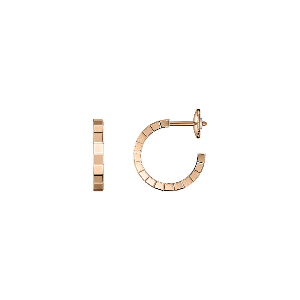 Ice Cube Earrings Mini, Rose Gold