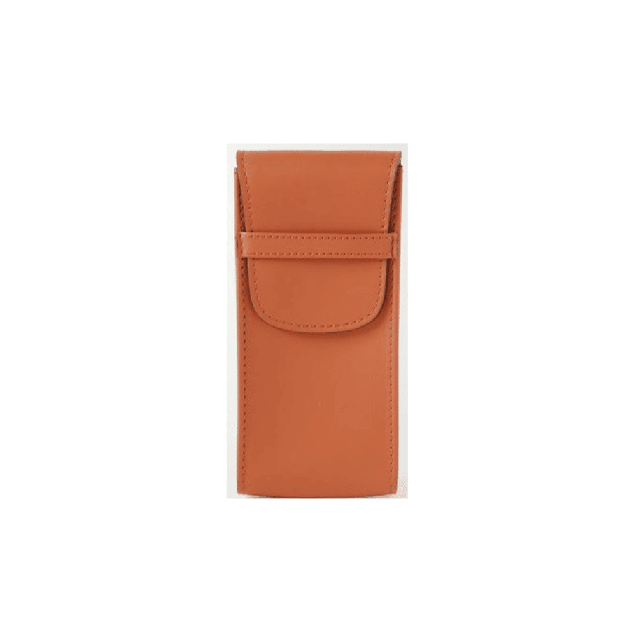 Single Watch Pouch Leather Tan D287