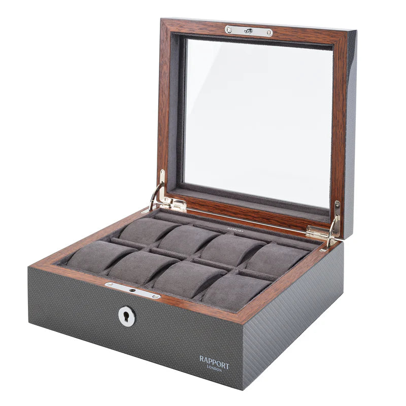Optic Eight Watch Box - Carbon Fibre L287