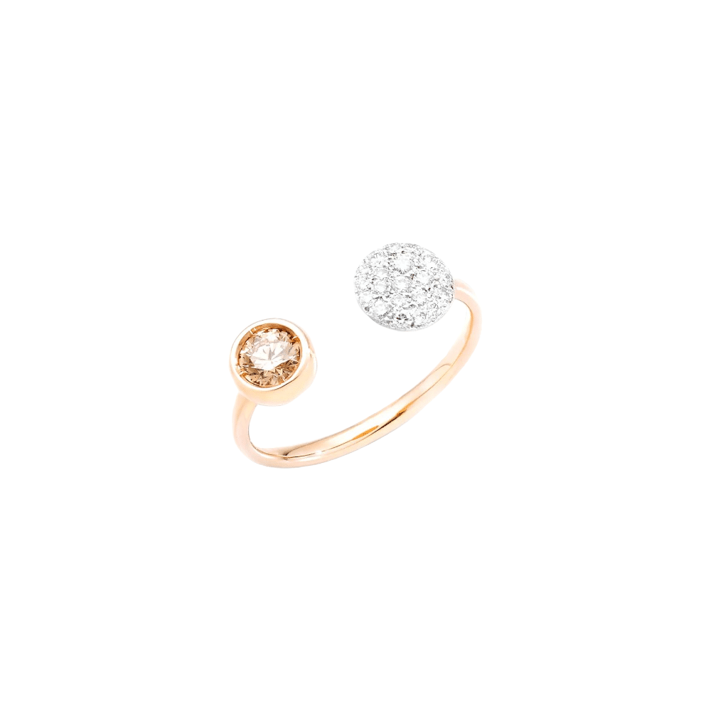 Sabbia Ring Rg Brown White Diamonds 54 PAC3050O7WHRDB0BR 54