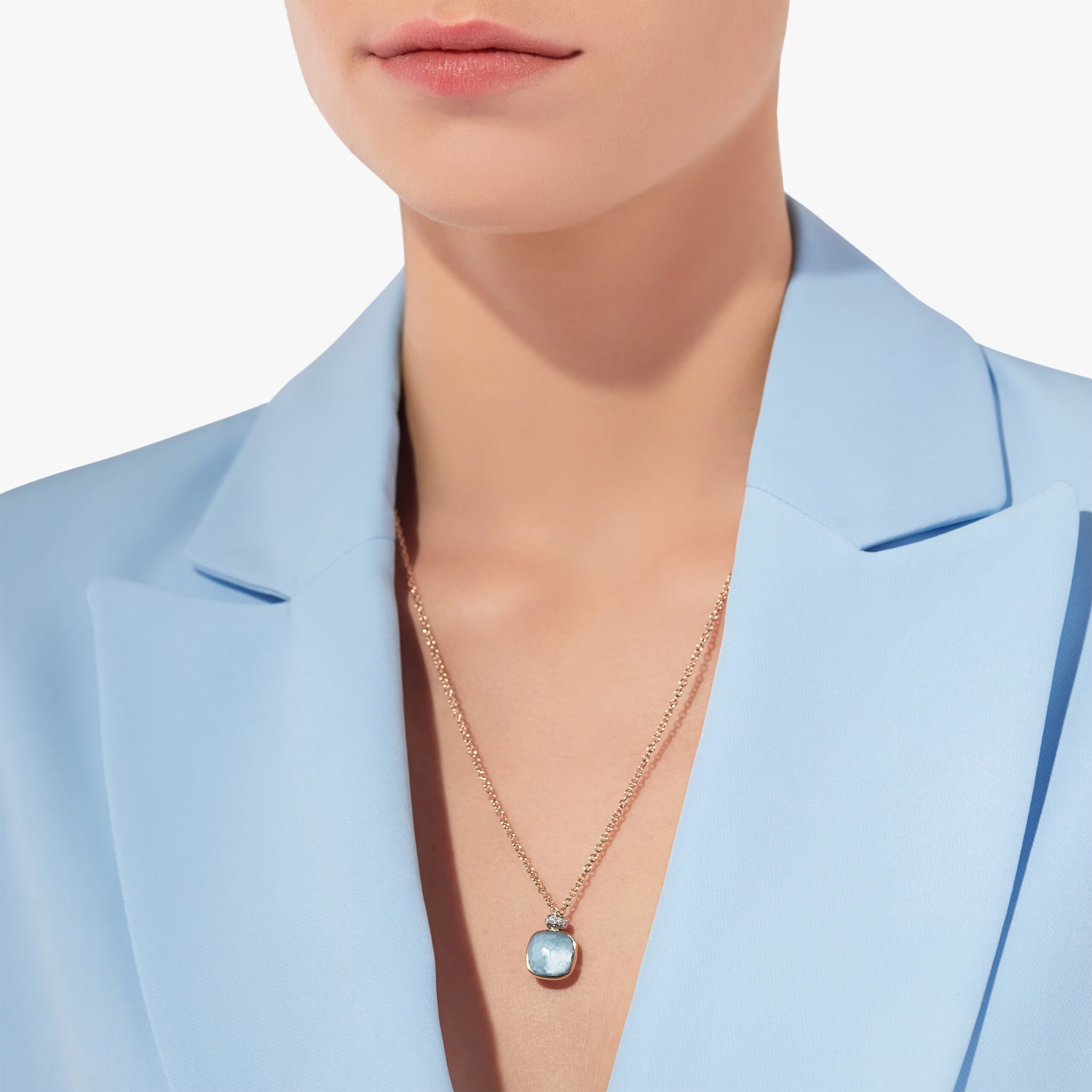 Nudo Necklace Rose Gold & White Gold PCC2022O6WHRDB0OY