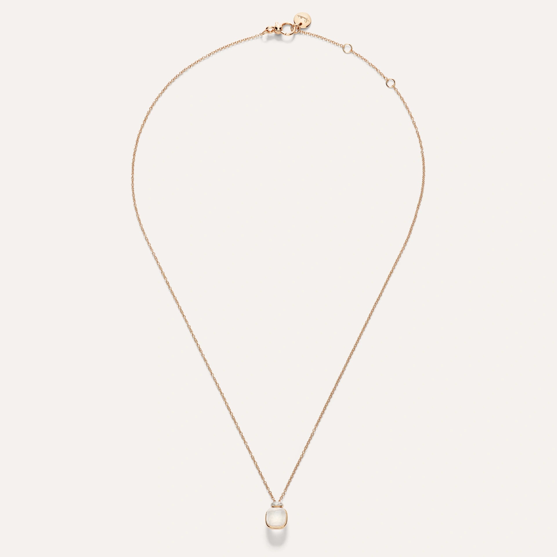 Nudo Necklace Rg/wg Milky Quartz Wg PCC5020O6WHRDBQLT AU750