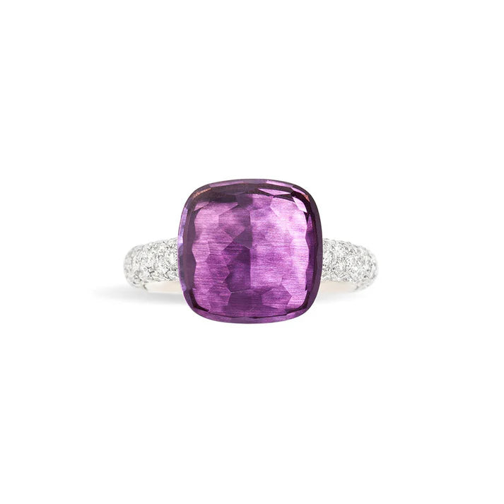 Nudo Ring Maxi Wg/rg Amethyst Diamond 55 PAB4010O6000DB0OI-55