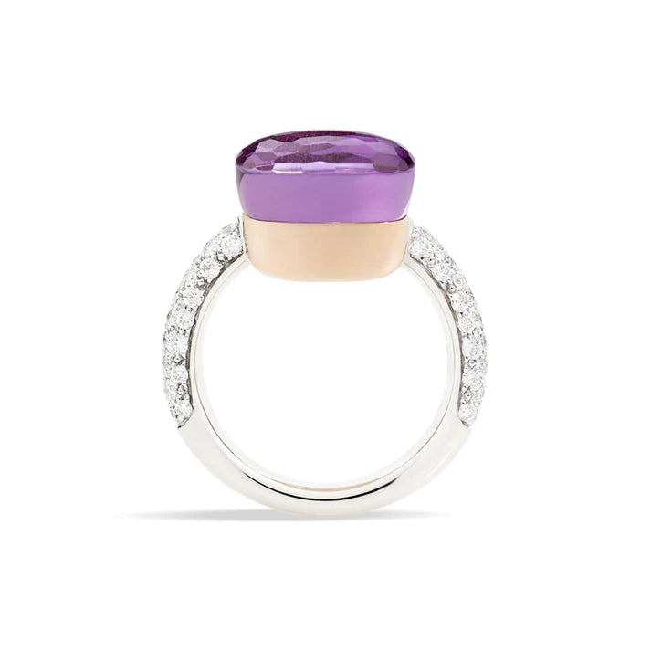 Nudo Ring Maxi Wg/rg Amethyst Diamond 55 PAB4010O6000DB0OI-55