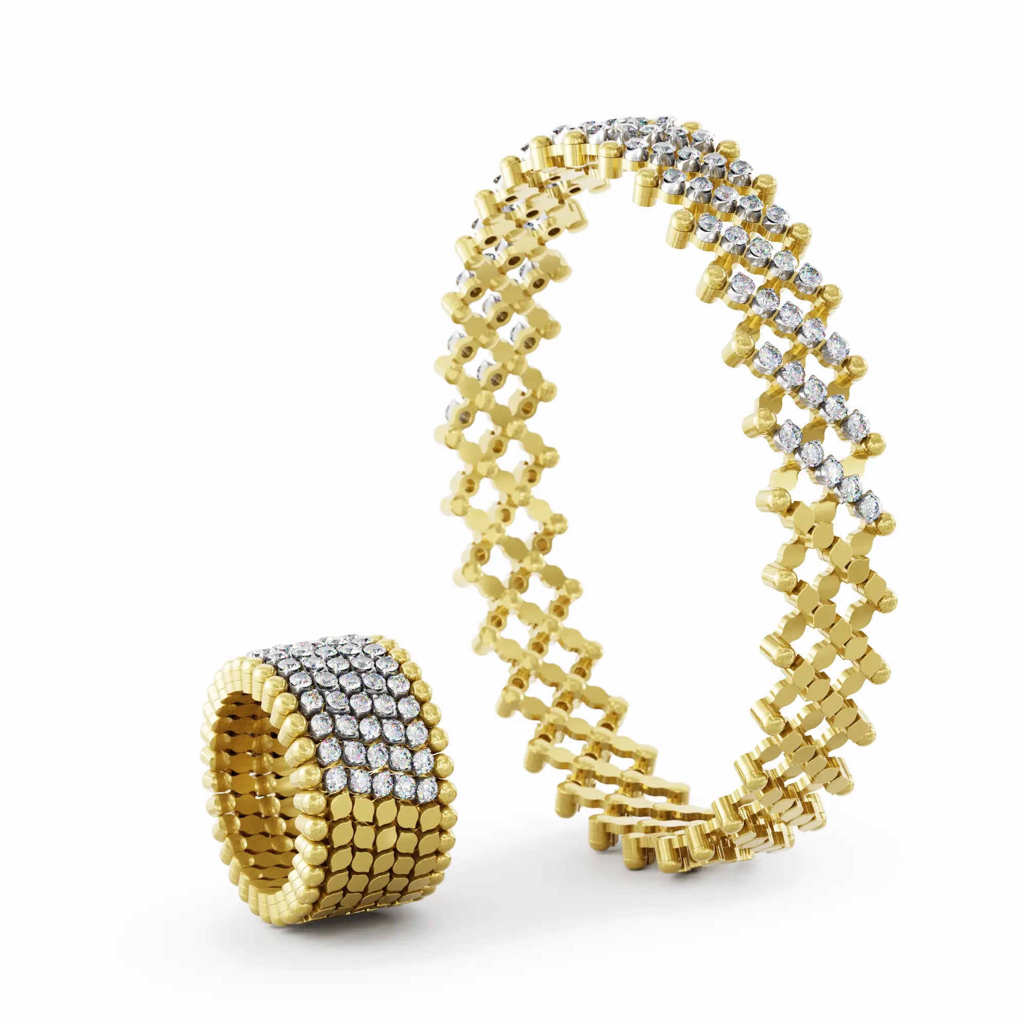 Ring Bracelet Ywg Ct 1.27 Gvs S.rb 7MH2 Ywg Wd