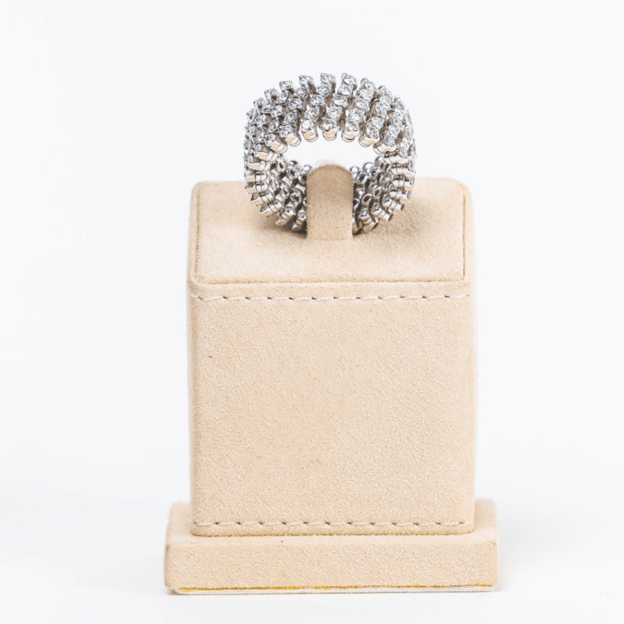 Brevetto Ring & Bracelet White Gold S.RBFI-A809