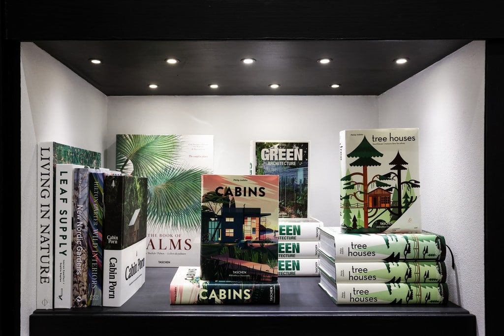 Architecture book display at Edwards Lowell Book Store