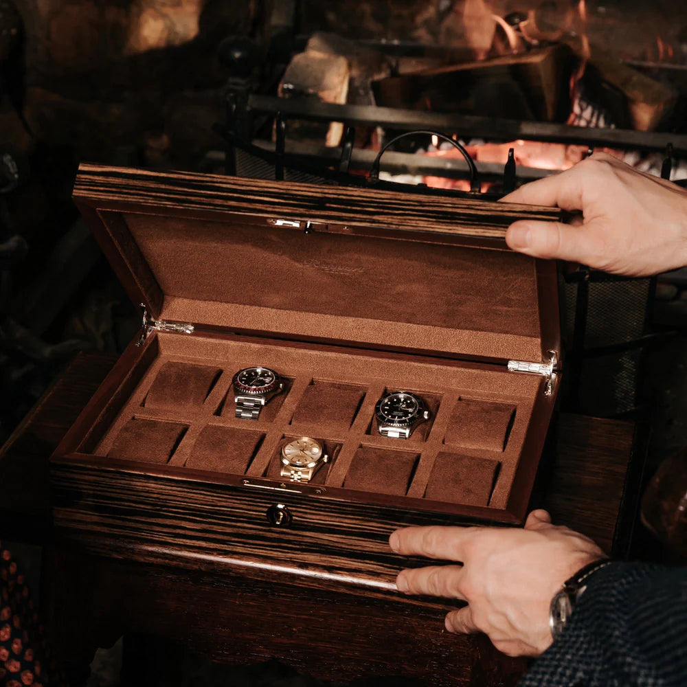 Heritage Ten Watch Box Macassar L273