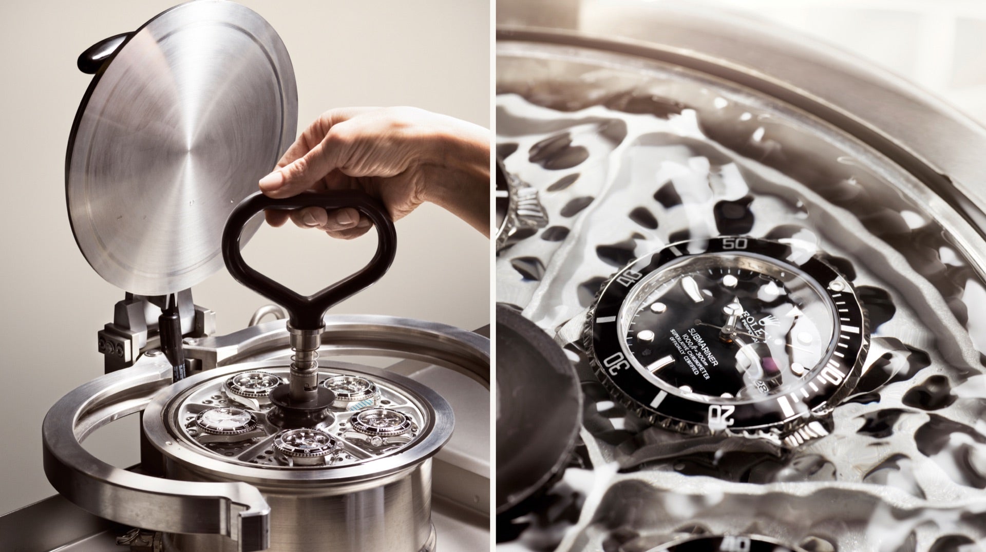 Watch serviced and tested rigorously