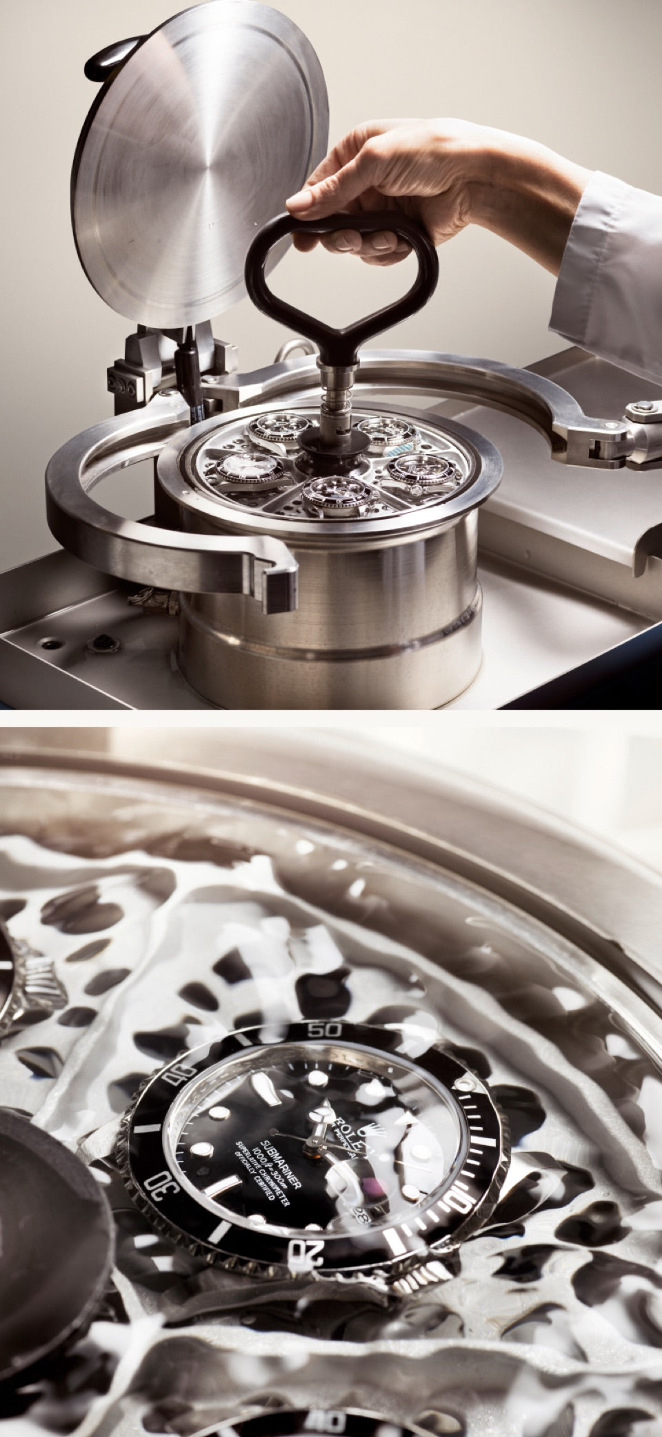 Watch serviced and tested rigorously