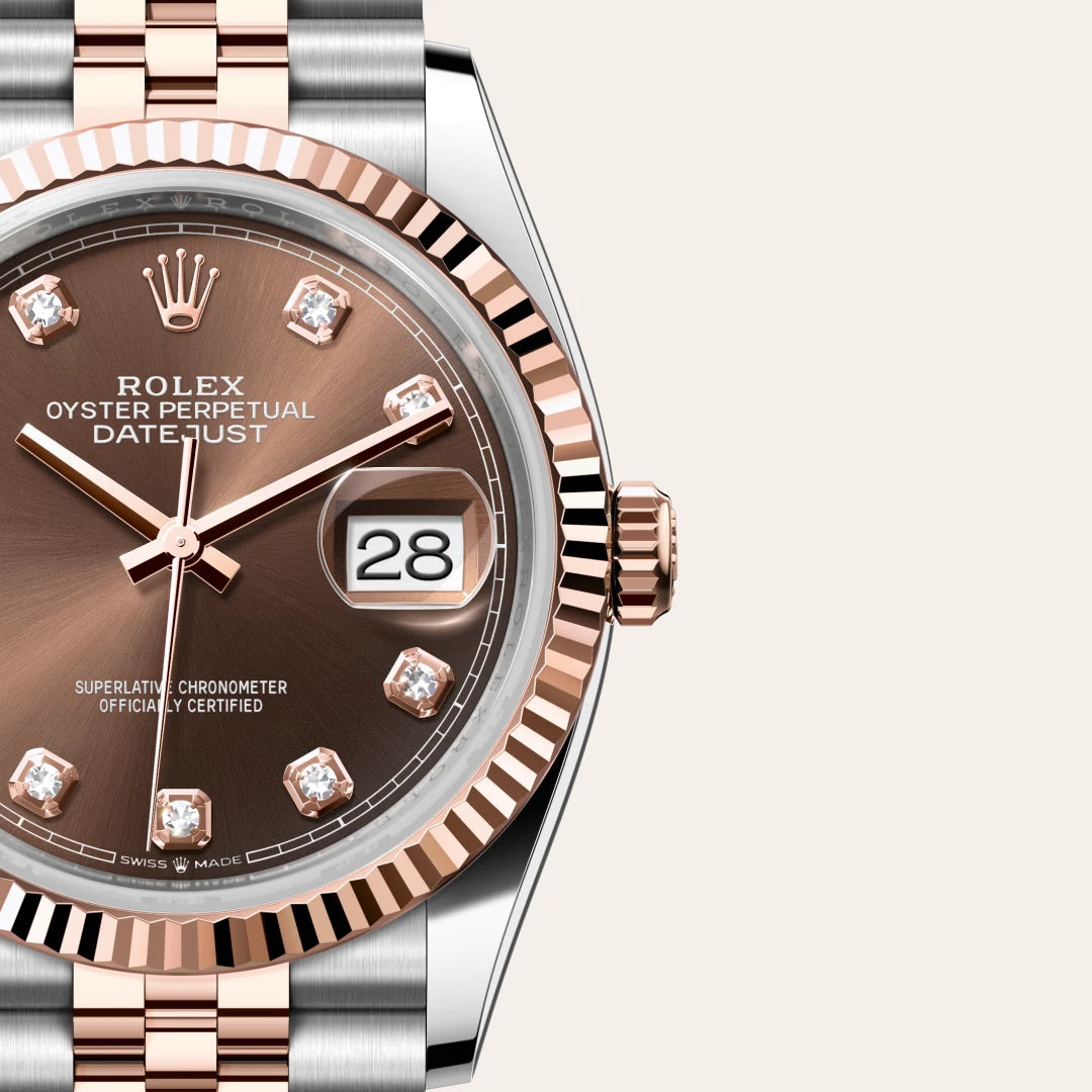 Rolex Datejust in Oystersteel and Everose gold, M126231-0053 - Edwards Lowell