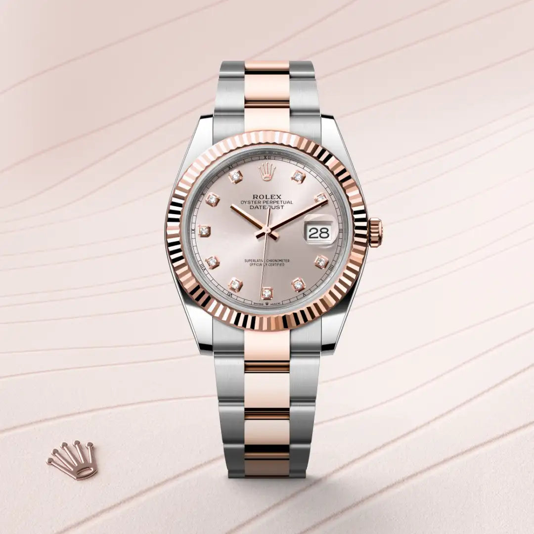 Rolex Datejust in Oystersteel and Everose gold, M126331-0007 - Edwards Lowell