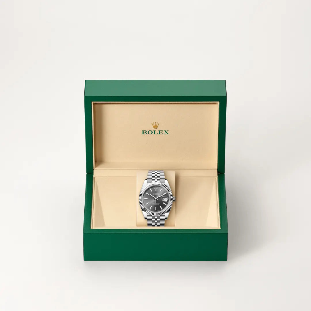 Rolex Datejust in Oystersteel and white gold, M126334-0014 - Edwards Lowell