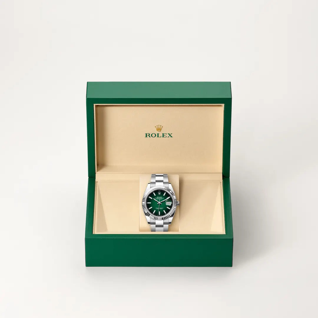 Rolex Datejust in Oystersteel and white gold, M126334-0033 - Edwards Lowell