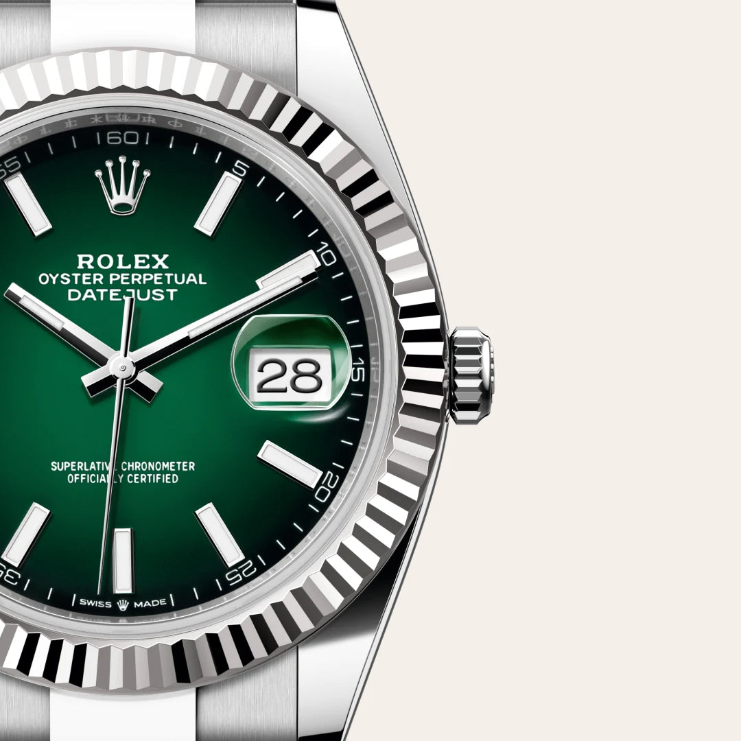 Rolex Datejust in Oystersteel and white gold, M126334-0033 - Edwards Lowell