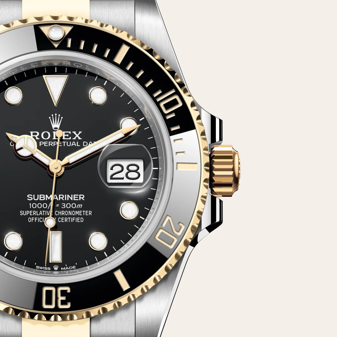 Rolex Submariner in Oystersteel and yellow gold, M126613LN-0002 - Edwards Lowell