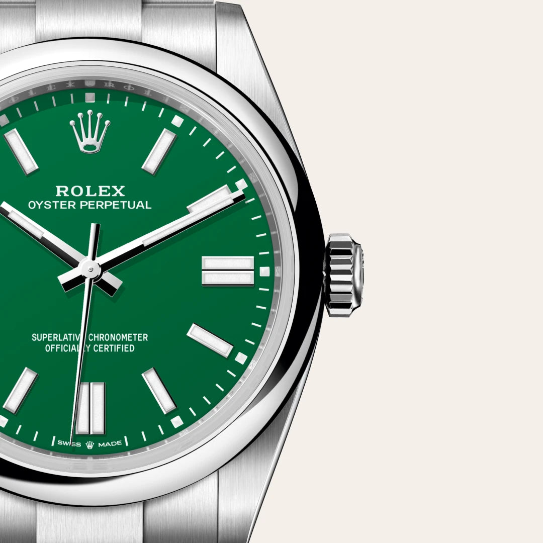 Rolex Oyster Perpetual in Oystersteel, M134300-0004 - Edwards Lowell