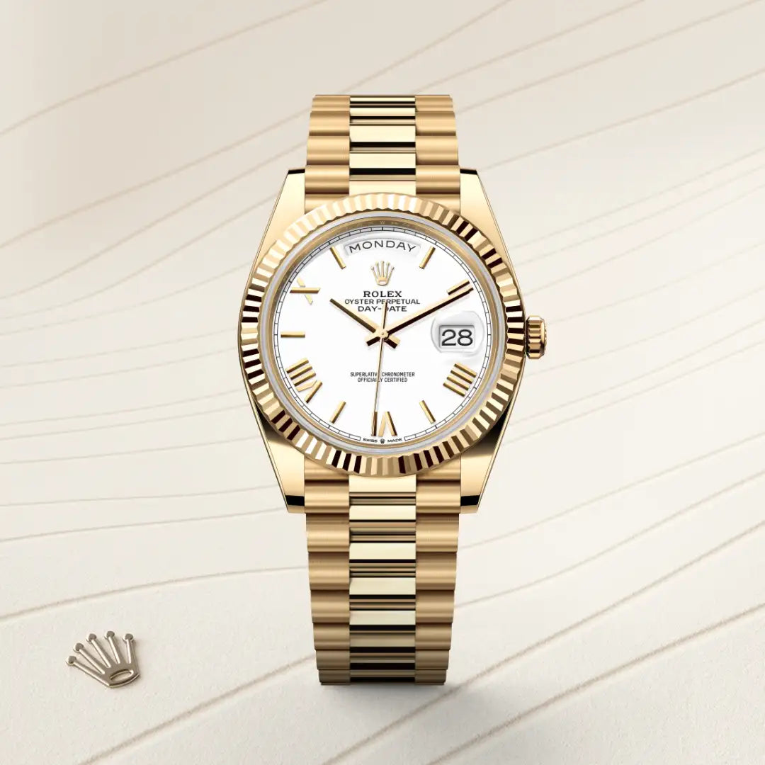 Rolex Day-Date in yellow gold, M228238-0042 - Edwards Lowell
