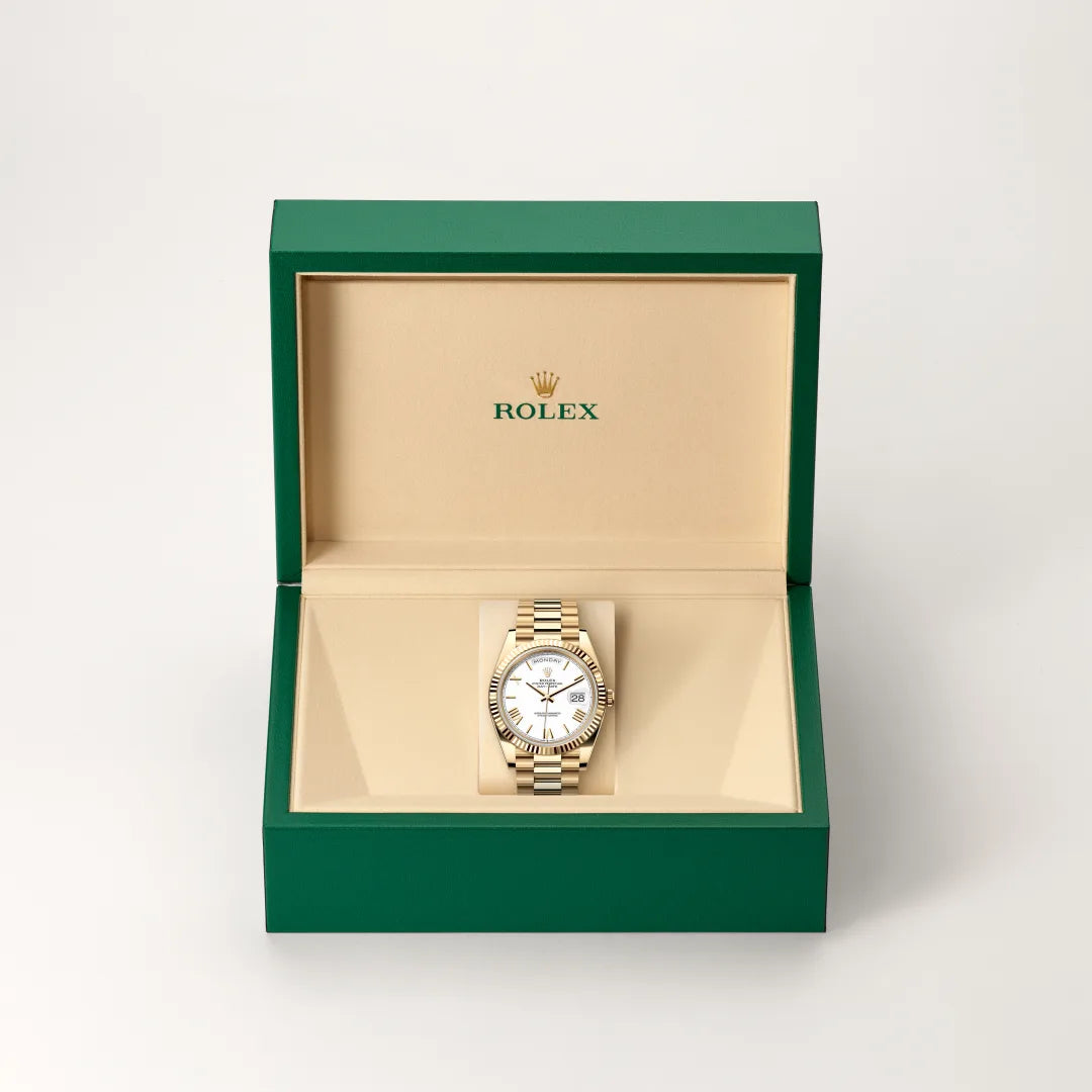 Rolex Day-Date in yellow gold, M228238-0042 - Edwards Lowell