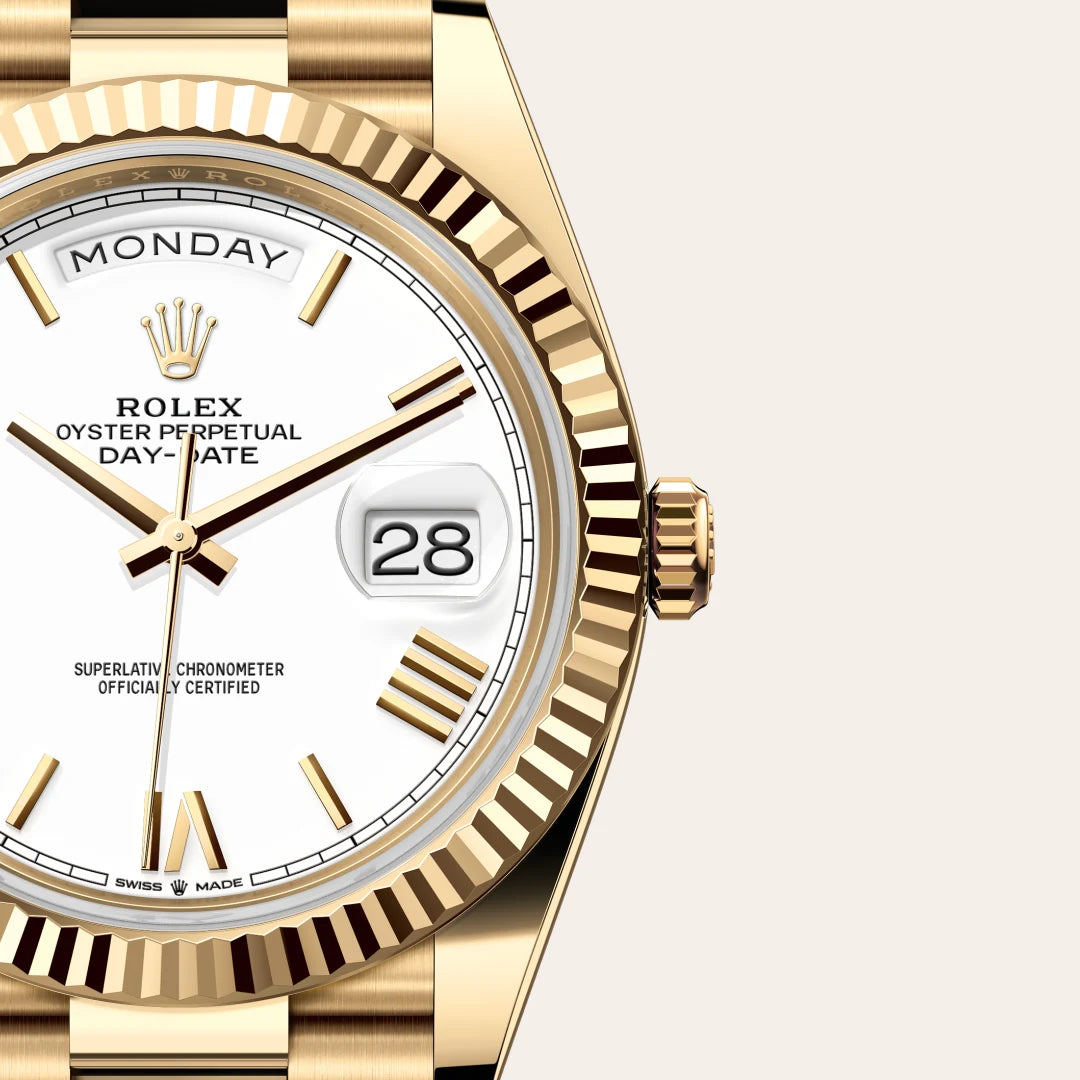 Rolex Day-Date in yellow gold, M228238-0042 - Edwards Lowell