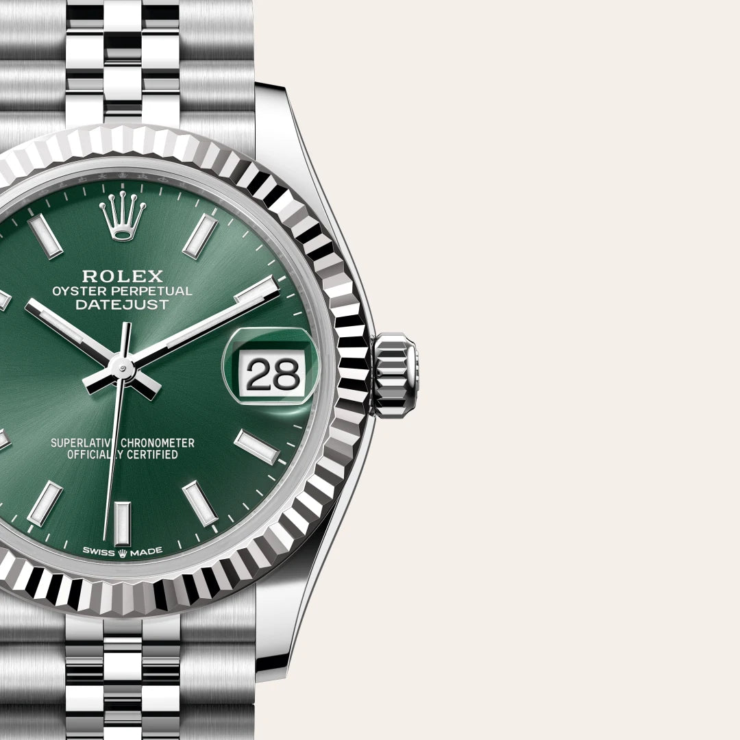 Rolex Datejust in Oystersteel and white gold, M278274-0018 - Edwards Lowell