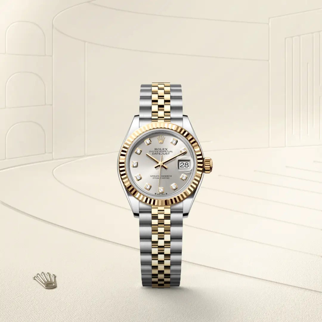 Rolex Lady-Datejust in Oystersteel and yellow gold, M279173-0007 - Edwards Lowell