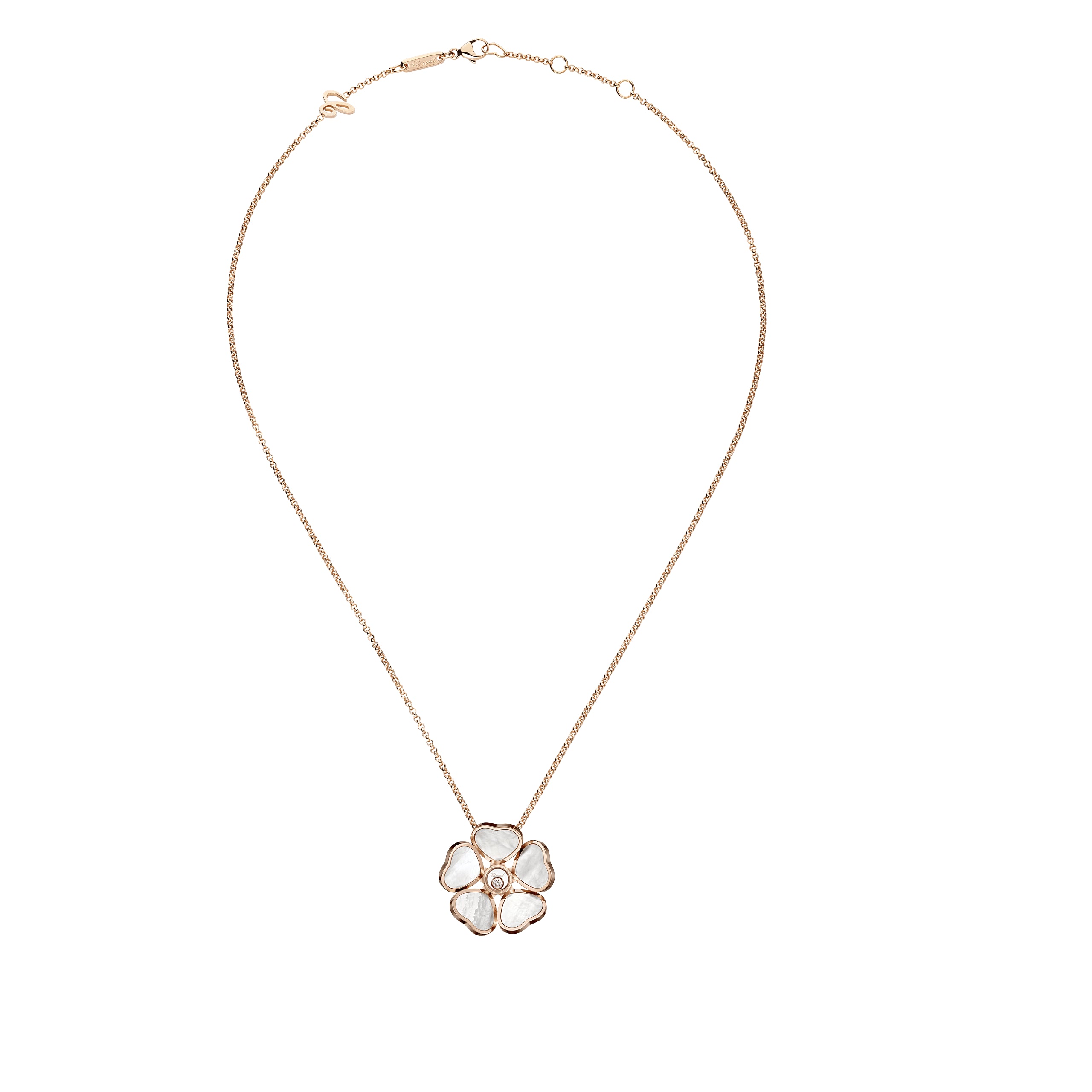 Happy Hearts Flower Pendant Rg Mop 79A085-5301