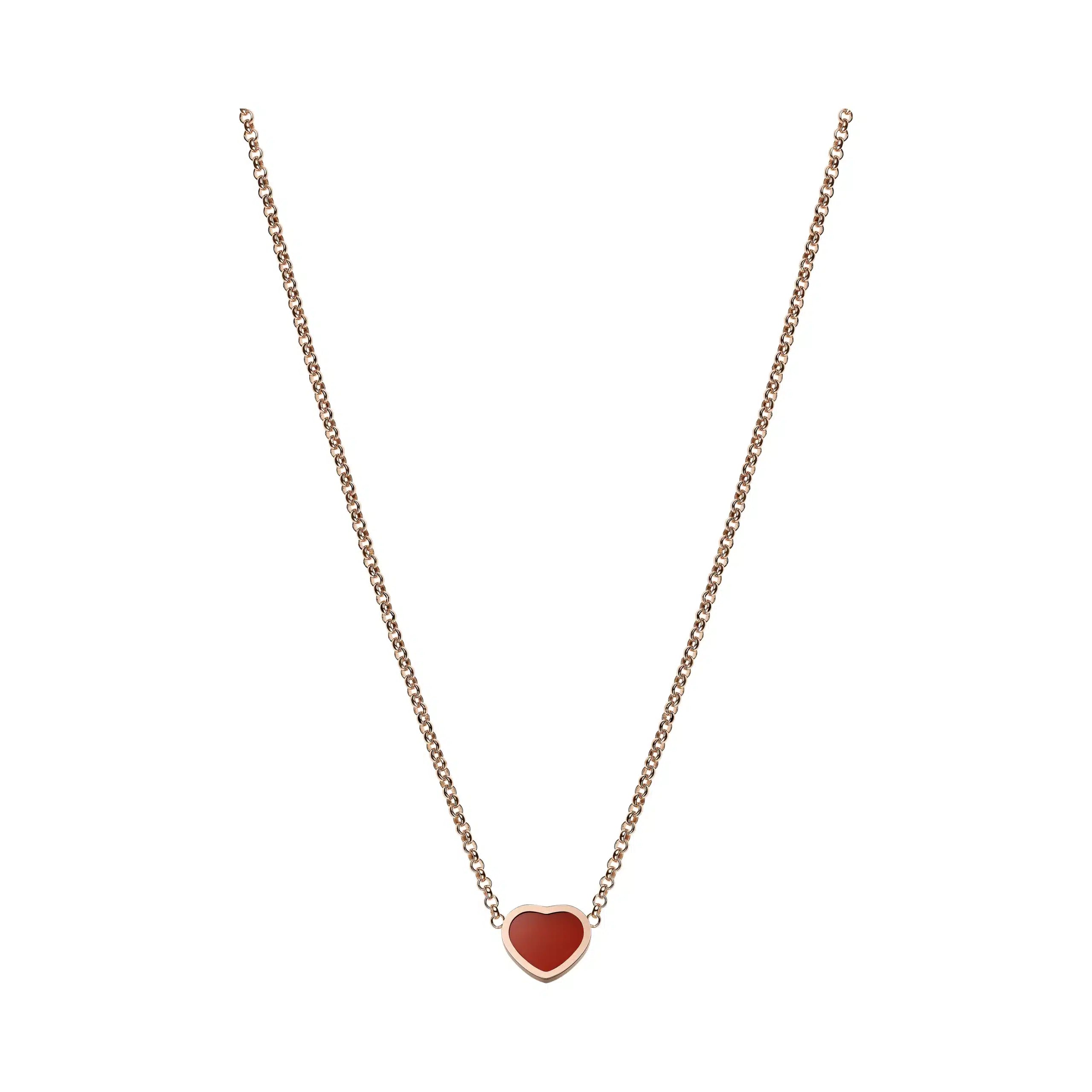 Happy Hearts Necklace Rg Carnelian 81A086-5801 AU750
