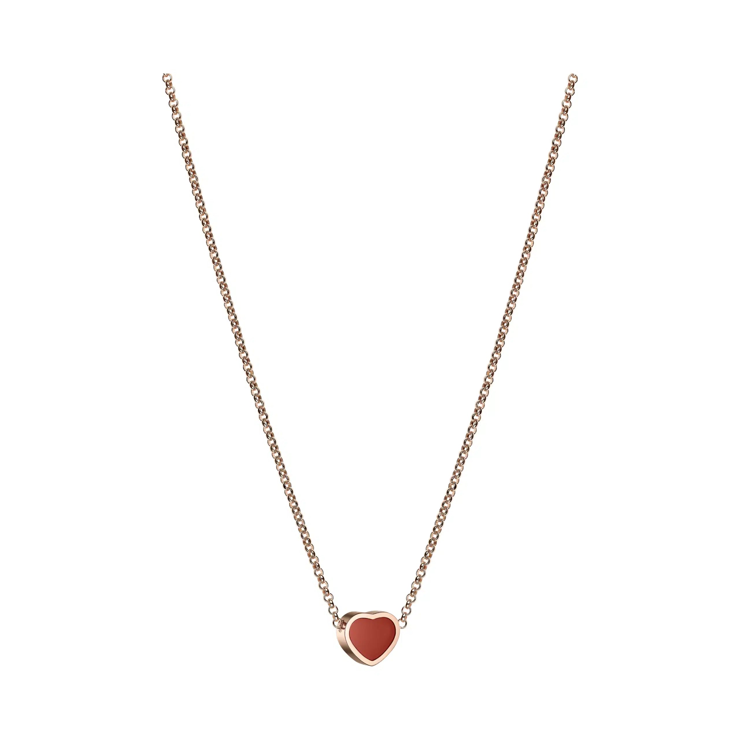 Happy Hearts Necklace Rg Carnelian 81A086-5801 AU750