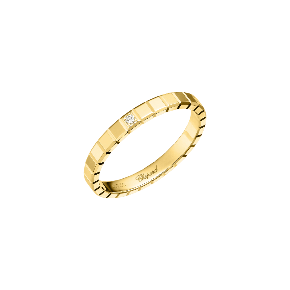 Ice Cube Ring Size 54 Yellow Gold
