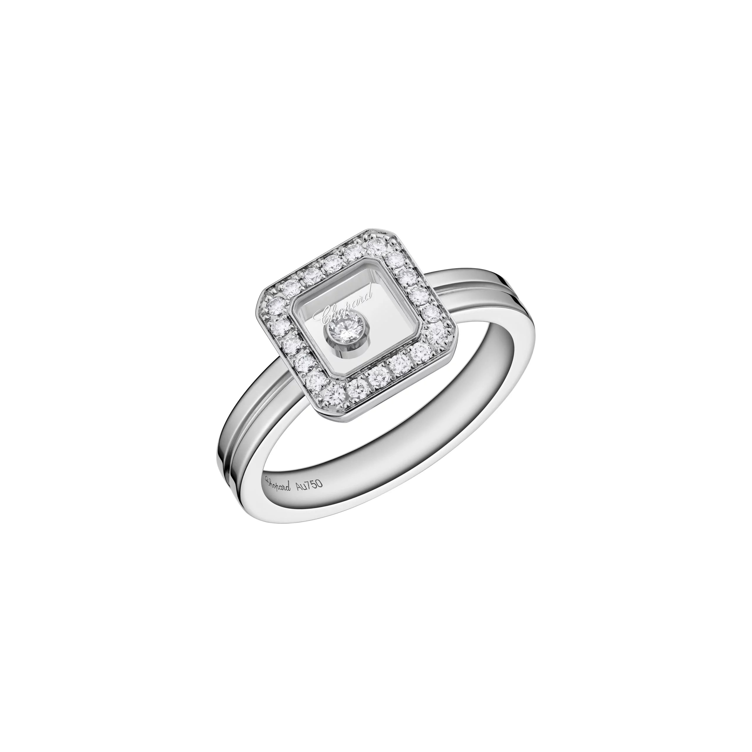 Happy Diamonds Ring Wg Size 54 82A114-1211 AU750