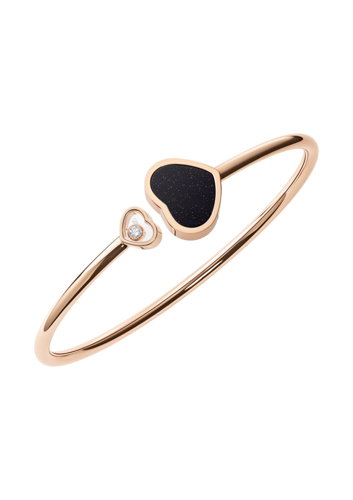 Happy Hearts Bangle Rg Blue Goldstone S 857482-5512 AU750