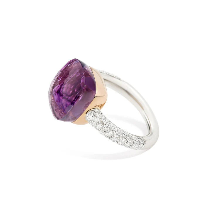 Nudo Ring Maxi Wg/rg Amethyst Diamond 55 PAB4010O6000DB0OI-55