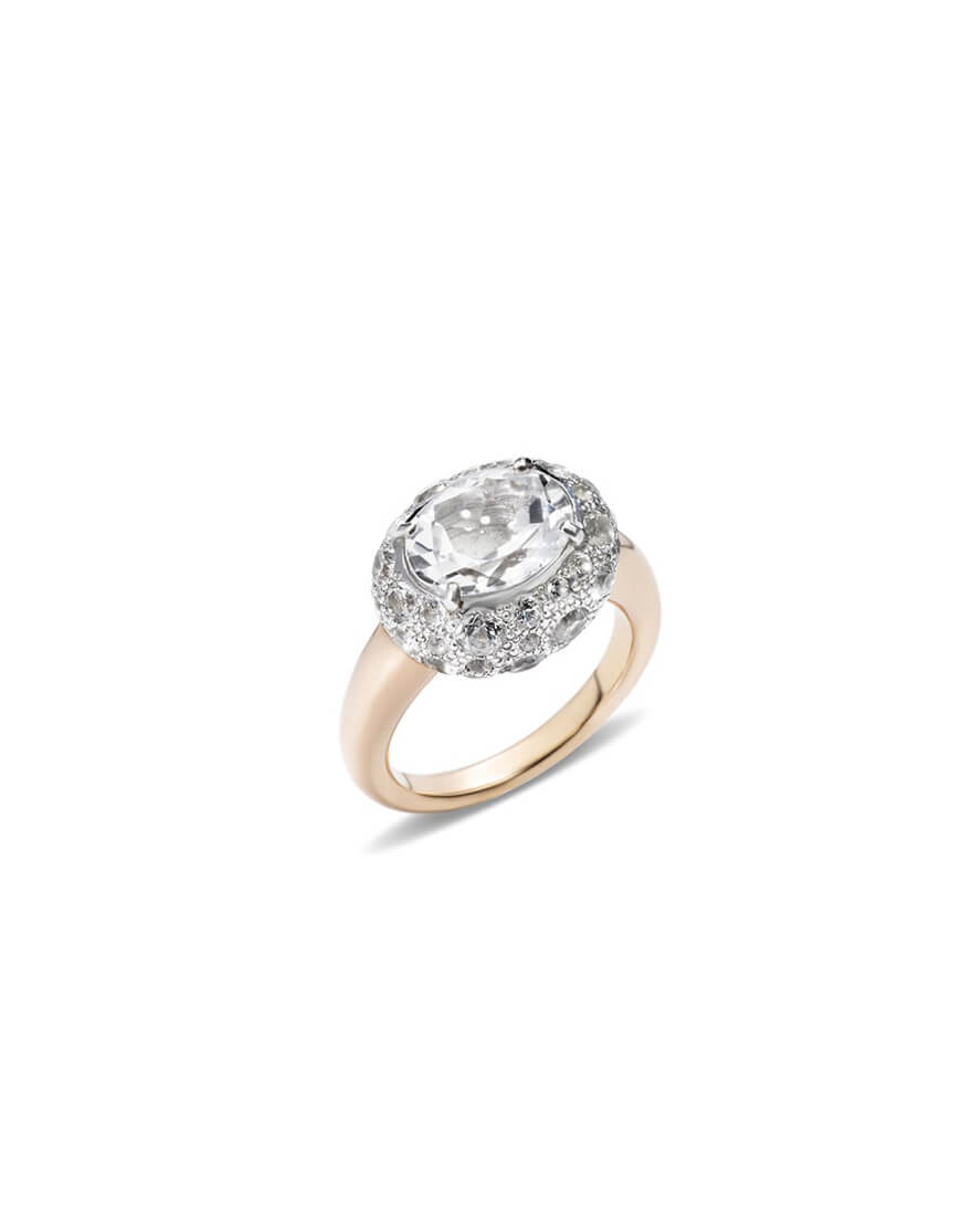 Pomellato - TABOU RING RG WHITE TOPAZ