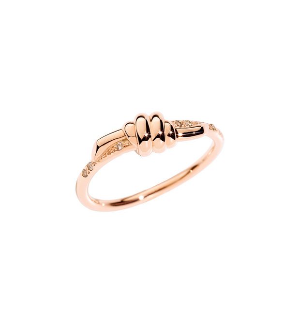 Dodo - RG KNOT RING BROWN DIAMONDS