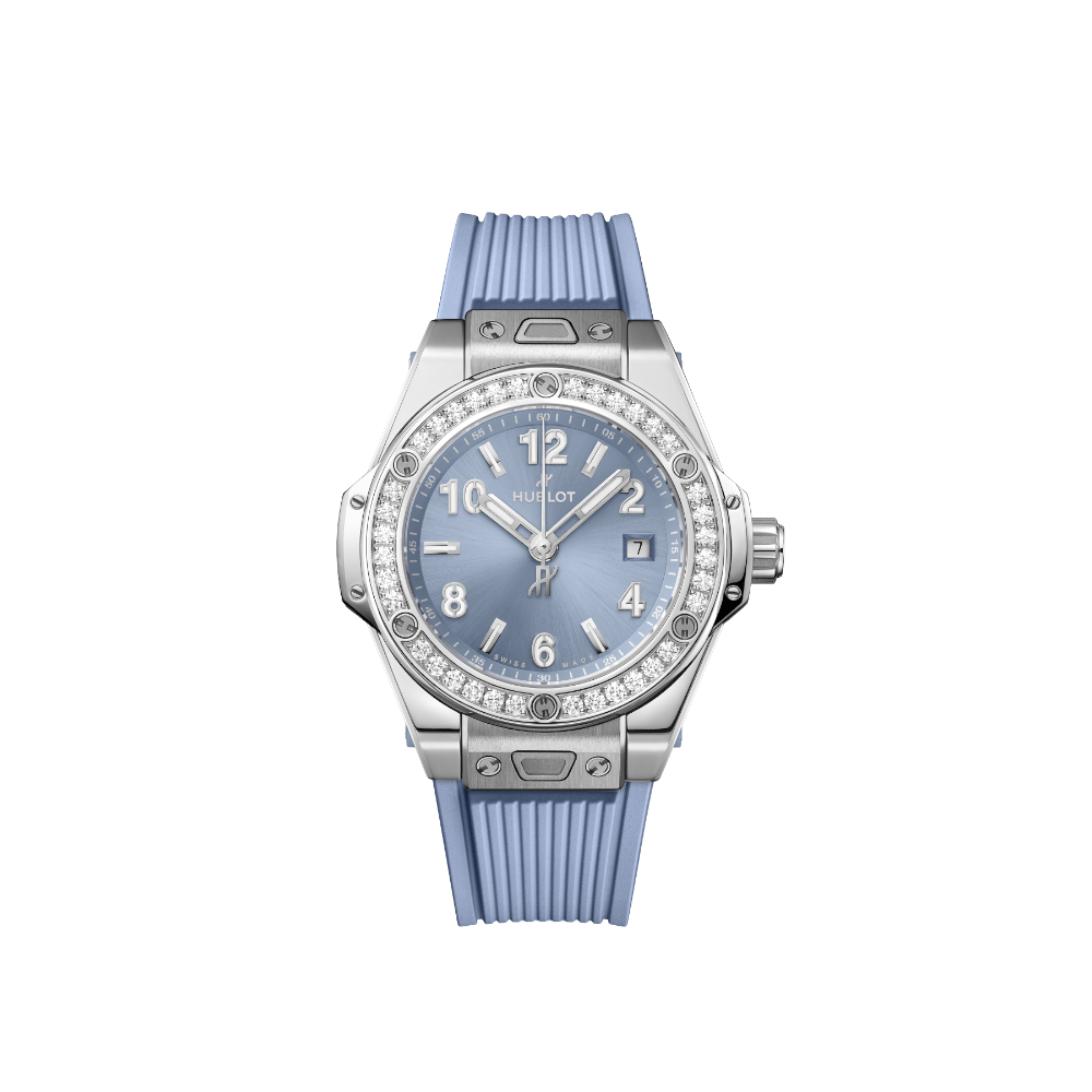 Big Bang One Click Steel Coal Blue Diamonds 33mm