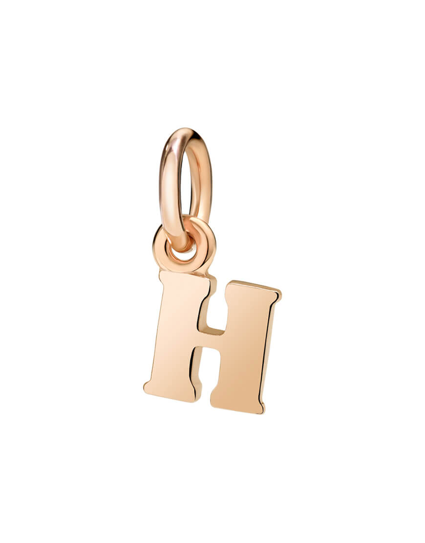 Dodo - SMALL CHARM LETTER H RG