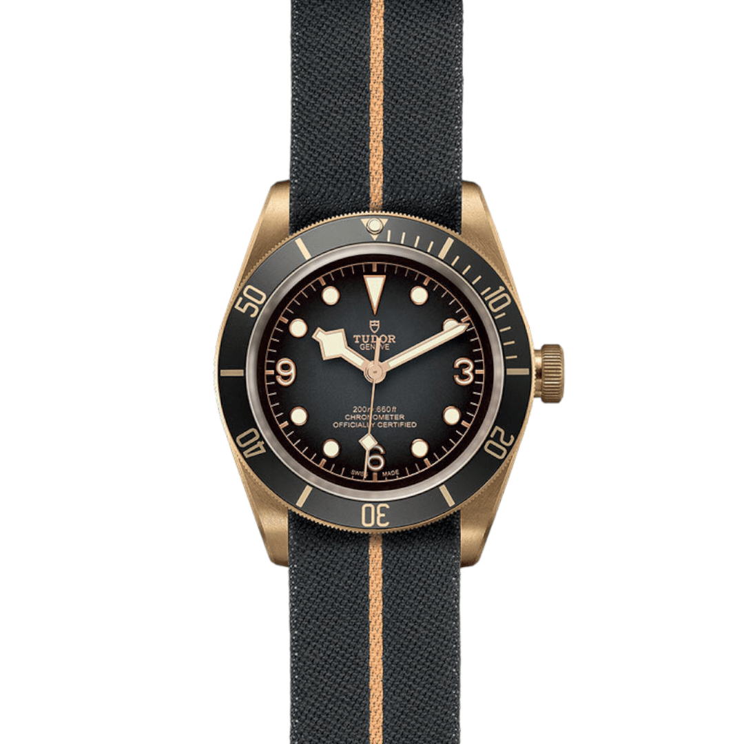 Black Bay Bronze Slate Index Fabr Str M79250BA-0002