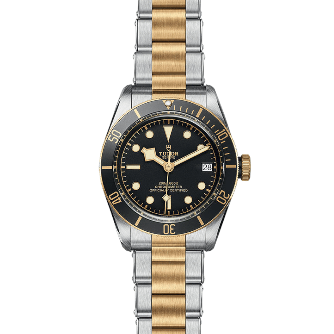 Heritage Black Bay Stainless Steel &amp; Yellow Gold M79733N-0008