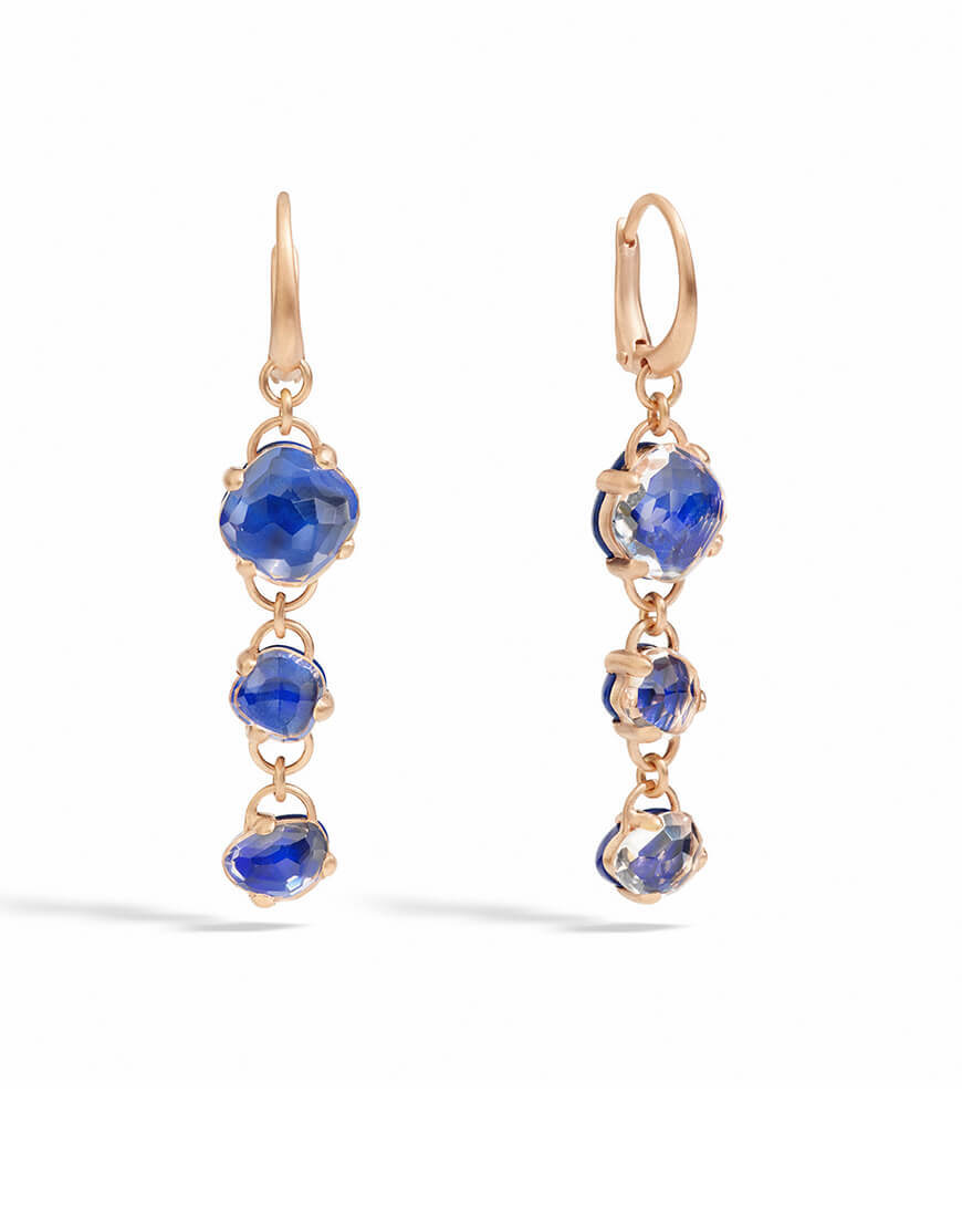Pomellato - CAPRI EARRINGS LAPIS ROCK CRY