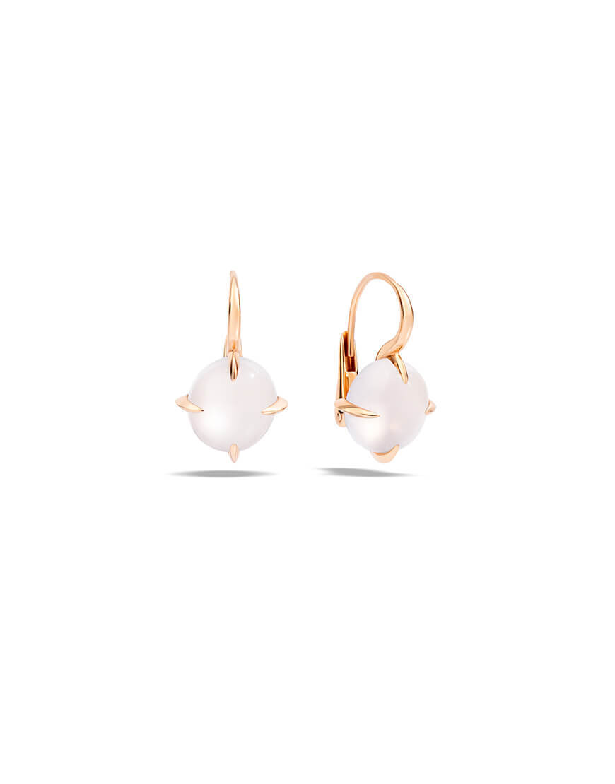 Pomellato - VELENO EARRINGS RG WHITE TOP
