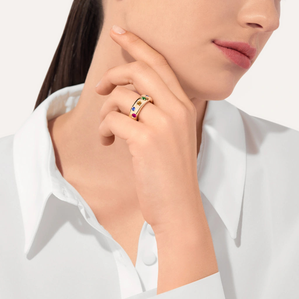 Iconica Ring Rg Various Stones Medium 53 PAC2062 O70000 00VA-53