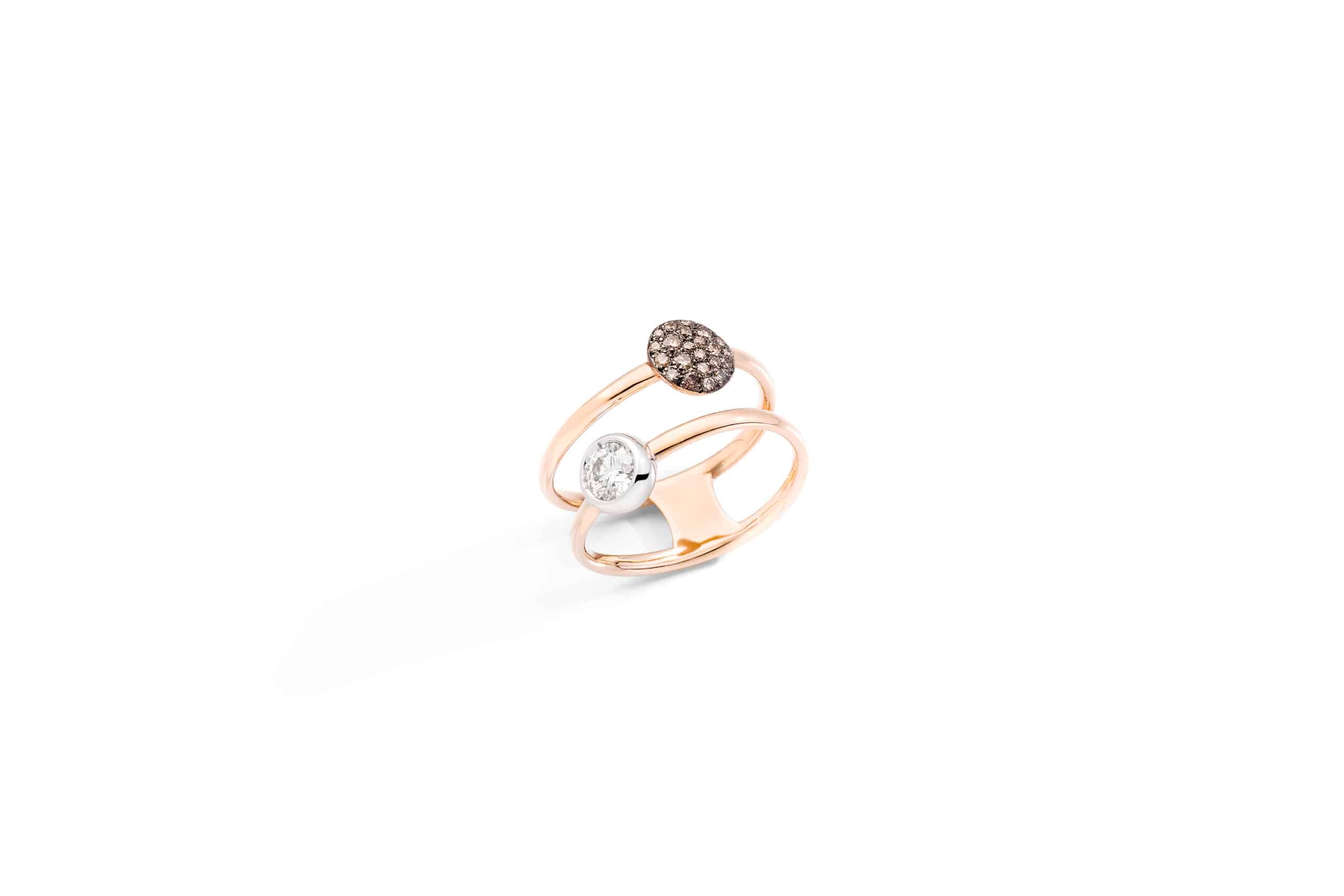 Sabbia Ring Rg/wg Brown White G 53 PAC3051O6BWRDB0BR 53